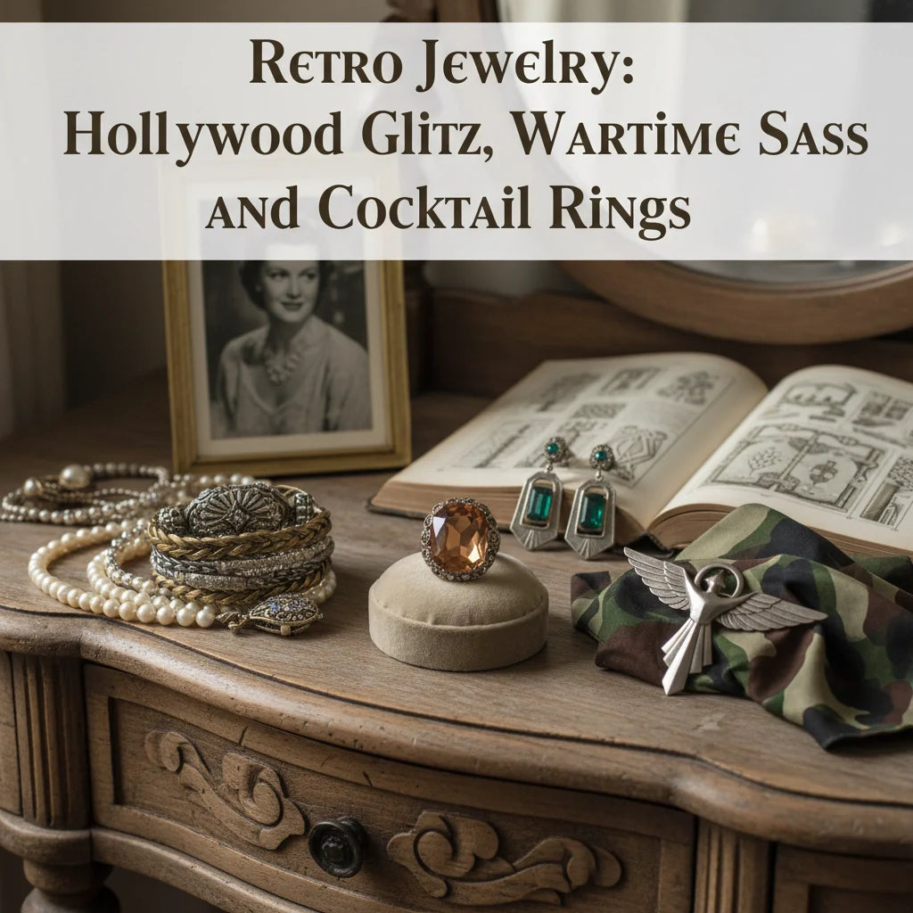 The Retro Jewelry (Mini) Era: Hollywood Glitz, Wartime Sass, and Cocktail Rings