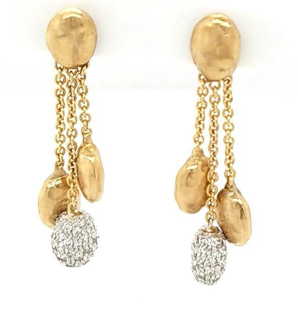 Marco Bicego Siviglia Collection Diamond Earrings in 18K gold - Peters Vaults