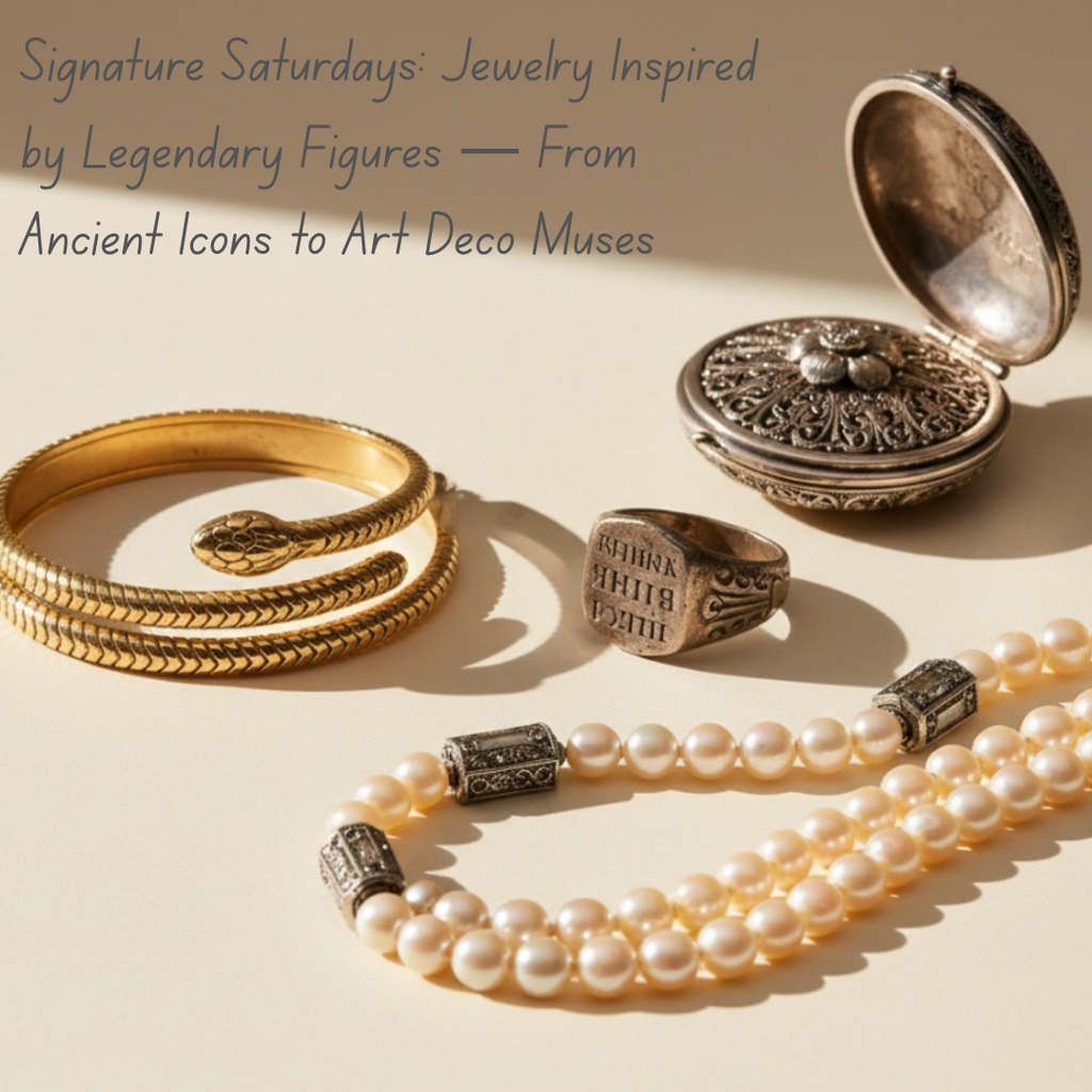Signature Saturdays: Jewelry Inspired by Legendary Figures : From Ancient Icons to Art Deco Muses