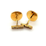 Captivating Lion Motif Versace Inspired Vintage Cufflinks in Rich 18K Yellow Gold | Peter's Vaults