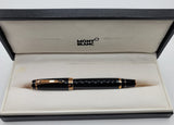 Exquisite Montblanc Boheme Marron Rollerball Pen - New in Box - Rose Gold | Peters Vaults