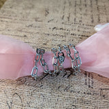 Genuine Cartier Paper Clip Chain in 18K White Gold