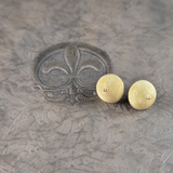 Intricate Yet BOLD Stud Earrings in Rich 18K Yellow Gold  Peter's Vault 1