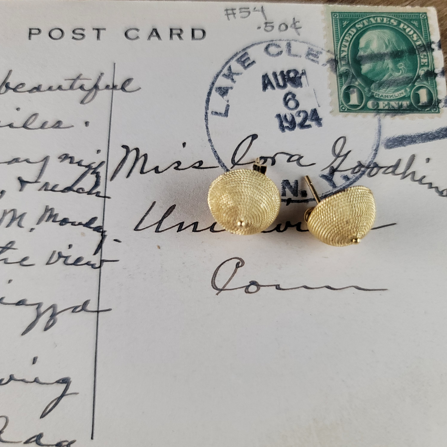 Intricate Yet BOLD Stud Earrings in Rich 18K Yellow Gold  Peter's Vault 2