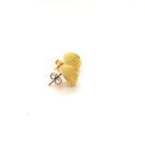 Intricate Yet BOLD Stud Earrings in Rich 18K Yellow Gold  Peter's Vault 9