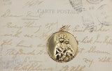 Large Vintage Italian Hand-Crafted Madonna & Child Medallion Pendant in 14K Gold  Peter's Vaults