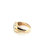 Mens Vintage Lite Chocolate Diamond Solitaire Ring in 14K Two Tone Gold | Peter's Vaults