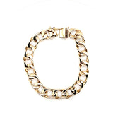 Modern Design Flat Link Cuban Bracelet in 14K Gold  Peter's Vaults