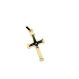 Rare Gorgeous Byzantine Style Black Diamond Cross in 14K Gold | Peter's Vaults