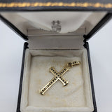 Rare Gorgeous Byzantine Style Black Diamond Cross in 14K Gold | Peter's Vaults