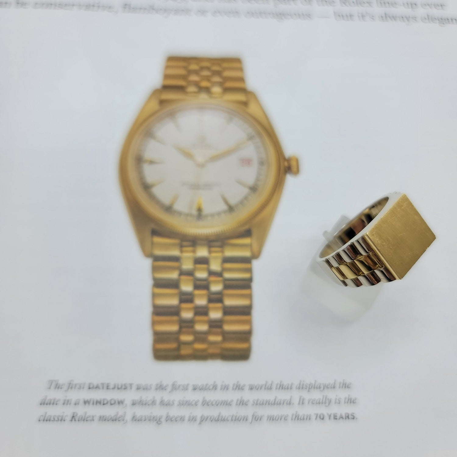 Rare Hand Crafted Vintage Mens Rolex Design Signet Ring in 18K Gold | Peter's Vaults
