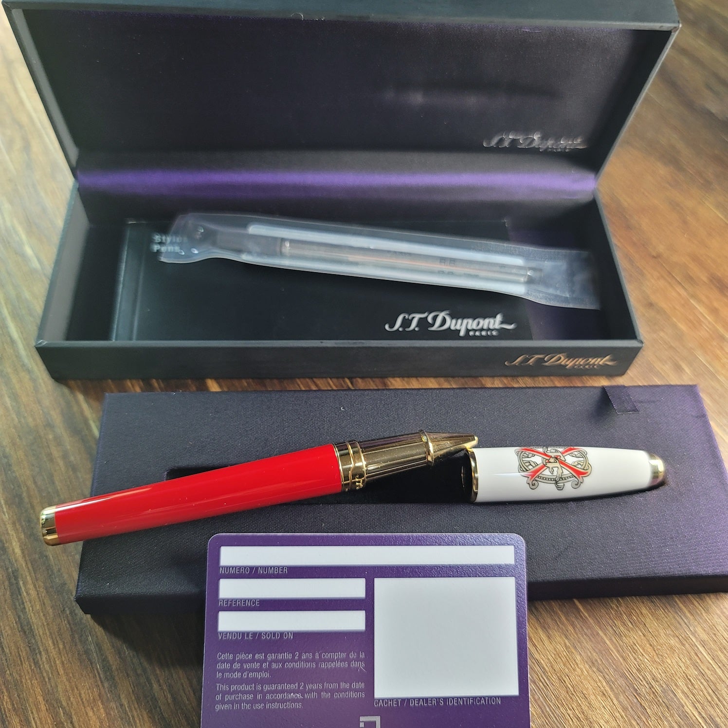 S.T. Dupont Opus X Olympio Large Roller Ball Pen 2006 - New in Box with Papers  Peters Vaults