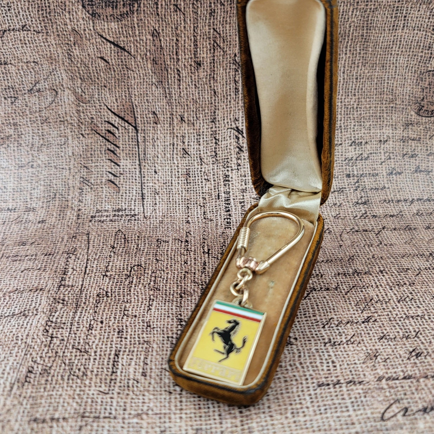 SUPER RARE Vintage Ferrari Key Chain Hand Crafted in 14K Gold  Peters Vaults