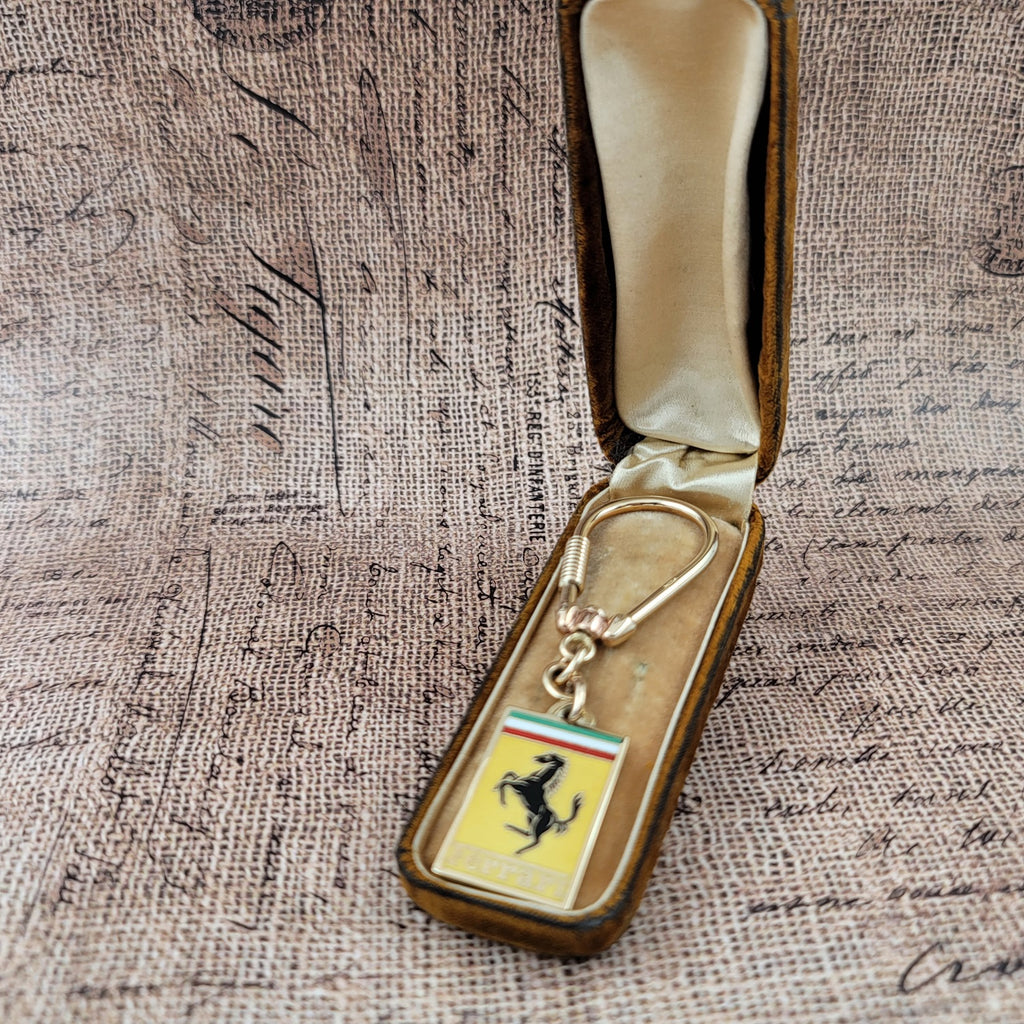 SUPER RARE Vintage Ferrari Key Chain Hand Crafted in 14K Gold | Peters ...