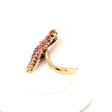 Scintillating Pink Sapphire Seahorse Pendant in Rich 18K Gold Peters Vaults-7