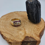 Shimmering Ruby and Diamond Vintage Men's Ring in 14K Gold  Peter's Vaults