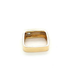 Sleek Vintage Mens Modern Design Diamond Ring in Two Tone 18K Gold  Peter's Vaults