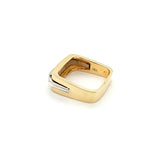 Sleek Vintage Mens Modern Design Diamond Ring in Two Tone 18K Gold  Peter's Vaults