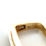 Sleek Vintage Mens Modern Design Diamond Ring in Two Tone 18K Gold  Peter's Vaults