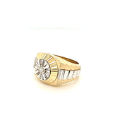 Spectacular Rolex Design Two-Tone Diamond Ring in 14K Gold Peter's Vaults  10