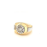 Spectacular Rolex Design Two-Tone Diamond Ring in 14K Gold Peter's Vaults  12