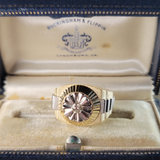 Spectacular Rolex Design Two-Tone Diamond Ring in 14K Gold Peter's Vaults  4