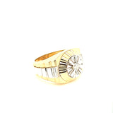 Spectacular Rolex Design Two-Tone Diamond Ring in 14K Gold Peter's Vaults  6