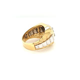 Spectacular Rolex Design Two-Tone Diamond Ring in 14K Gold Peter's Vaults  7