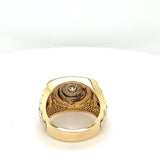Spectacular Rolex Design Two-Tone Diamond Ring in 14K Gold Peter's Vaults  8
