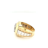 Spectacular Rolex Design Two-Tone Diamond Ring in 14K Gold Peter's Vaults  9