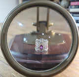 Striking Pink Sapphire and Diamond Filigree Band Handcrafted in Italy in 18K Gold  Peters Vaults