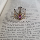 Striking Pink Sapphire and Diamond Filigree Band Handcrafted in Italy in 18K Gold  Peters Vaults