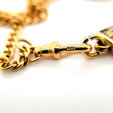 ULTRA RARE Vintage Antique 14K Gold Pocket Watch Chain with Custom Fob | Peters Vaults