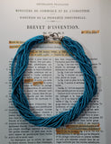 Ultra Rare Striking Vintage Multi Strand Turquoise Necklace with Gorgeous Sterling Silver Clasp | Peter's Vaults
