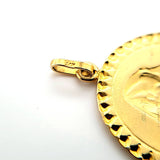 Vintage Hand-Crafted Madonna Medallion Pendant in 14K Gold  Peter's Vaults