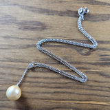 Vivrant Golden South Sea Pearl & Diamond Necklace 14K  Peters Vaults 1