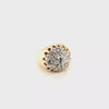 Classic Vintage Cluster Ring for Men with Shimmering Diamonds in 14K Gold | Peter's Vault