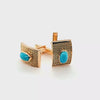 Gorgeous Pair of Rare Vintage Turquoise Cufflinks in 18K Gold  Peter's Vaults