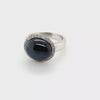 Bold and Eccentric Star Sapphire and Diamond Vintage Mens Ring in 14K  Peter's Vaults