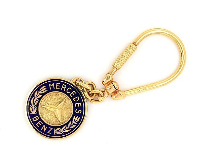 Uber Rare! Exceptional Vintage Classic Mercedes Benz Key Chain in 14K | Peter's Vaults
