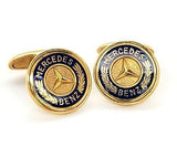 Vintage 14K Gold Mercedes Benz Cufflinks - Peters Vaults