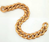 Dynamic and Rare Mens Vintage Cuban Link Bracelet- REVERSIBLE - Peters Vaults
