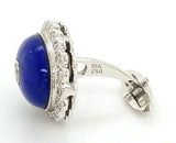 Luxurious Handcrafted Diamond and Lapis Lazuli Cufflinks - Peters Vaults