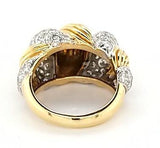 Opulent Diamond Vintage Cocktail Ring in 18K Gold - Peters Vaults