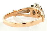 Vintage two-tone Diamond Engagement Ring in 14K Gold - Peters Vaults