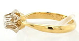 Exquisite Vintage Diamond Engagement Solitaire Ring in 18K Gold - Peters Vaults