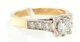 Vintage two-tone Diamond Engagement Ring in 18K Gold - Peters Vaults