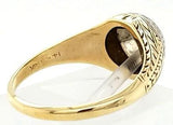 Hand Engraved Antique Victorian Engagement Ring in 18K Gold - Peters Vaults