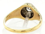Hand Engraved Antique Victorian Engagement Ring in 18K Gold - Peters Vaults