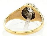 Hand Engraved Antique Victorian Engagement Ring in 18K Gold - Peters Vaults